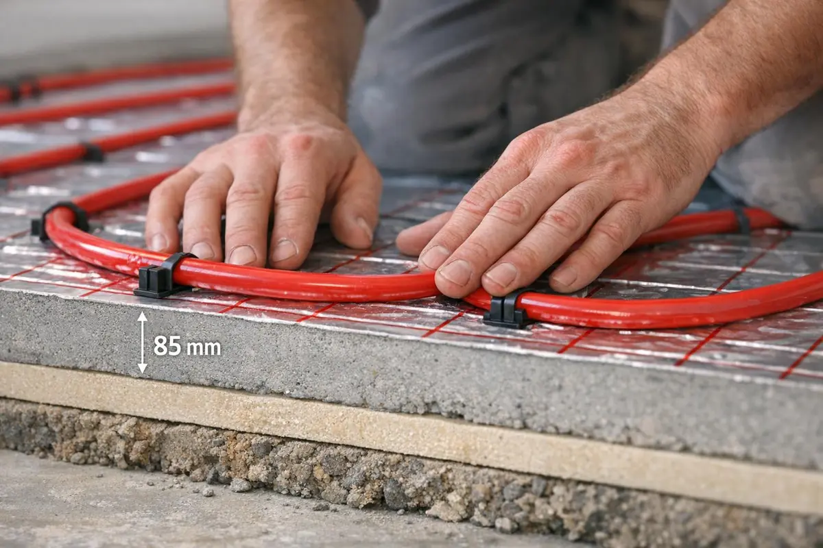 chauffage au sol epaisseur