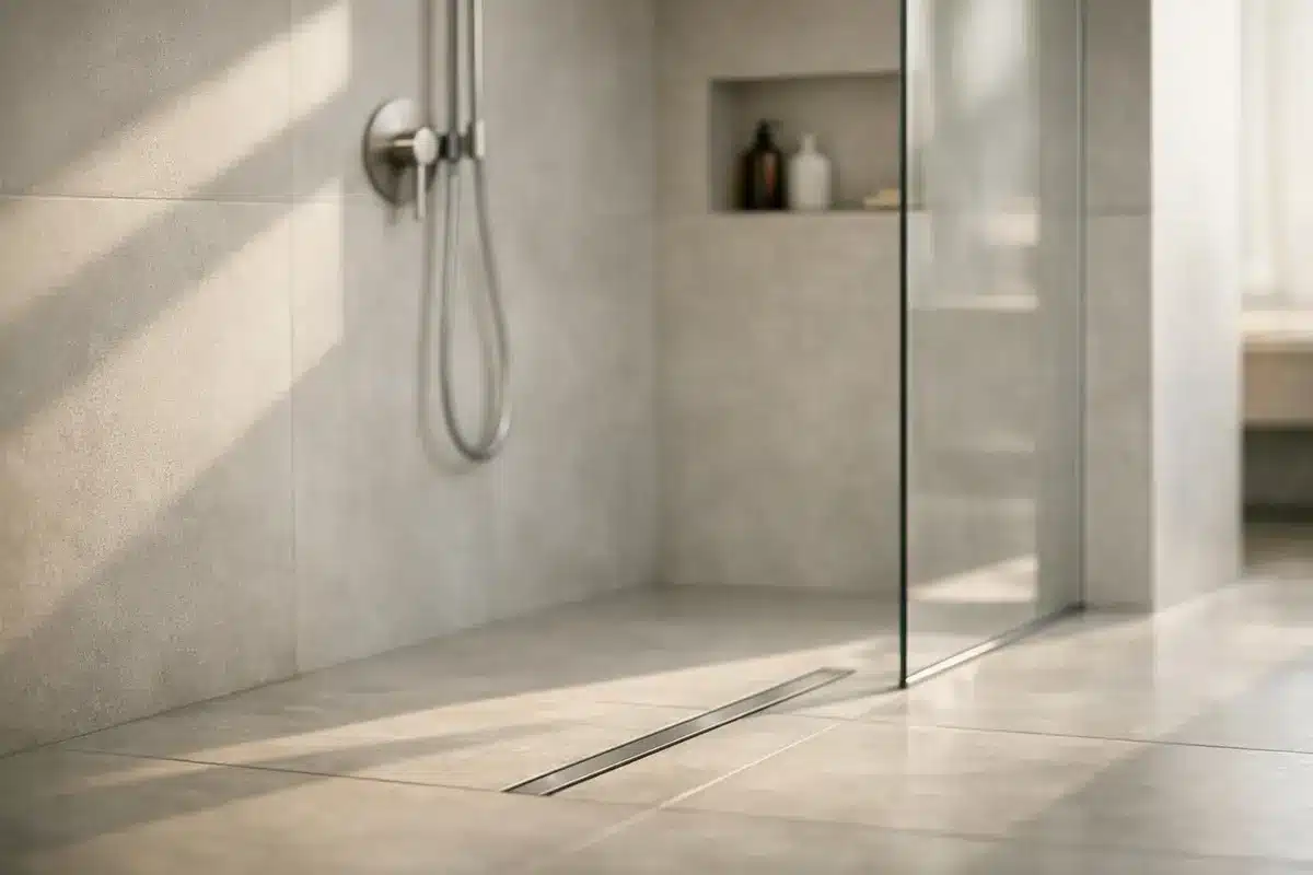 douche ouverte sans porte