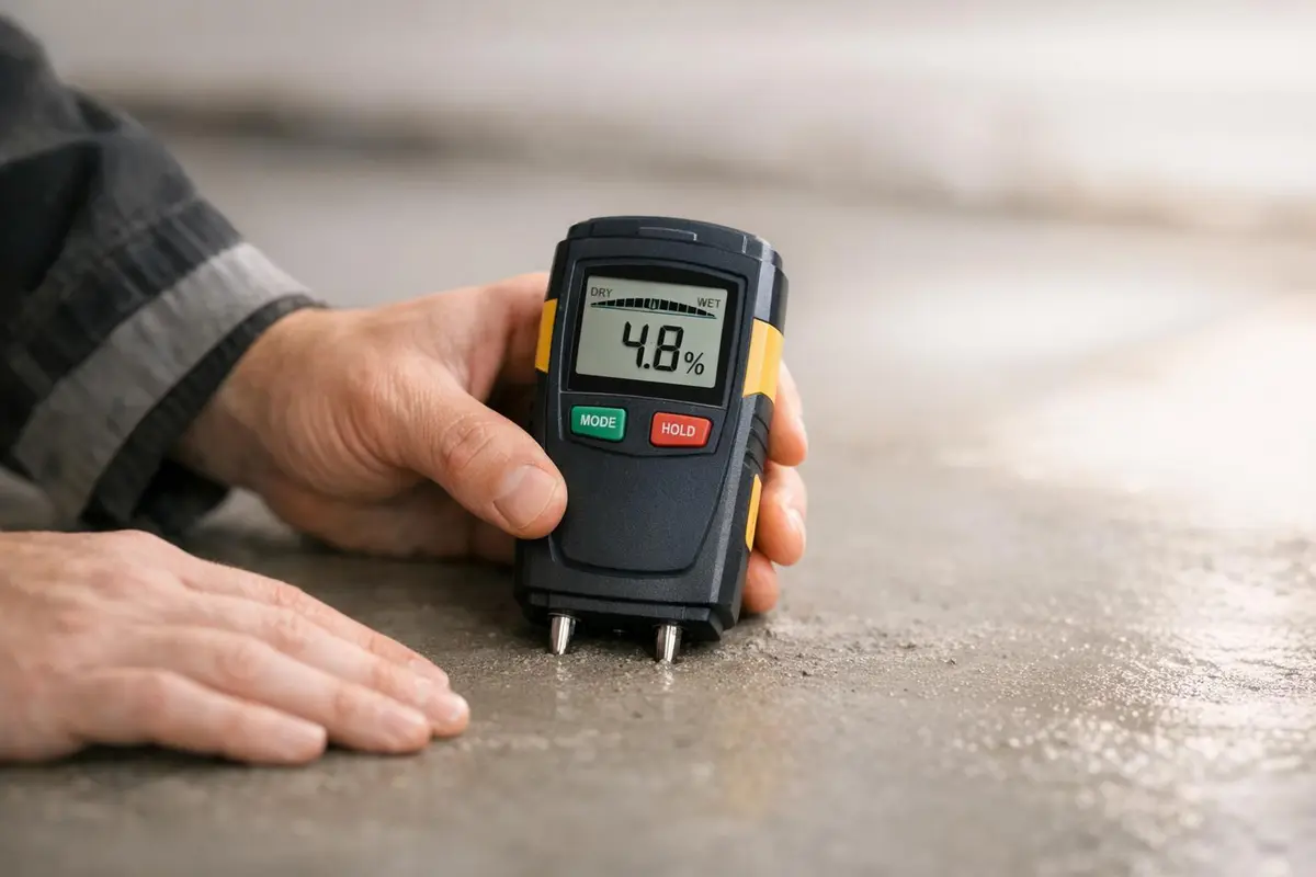 temps de sechage chape interieur