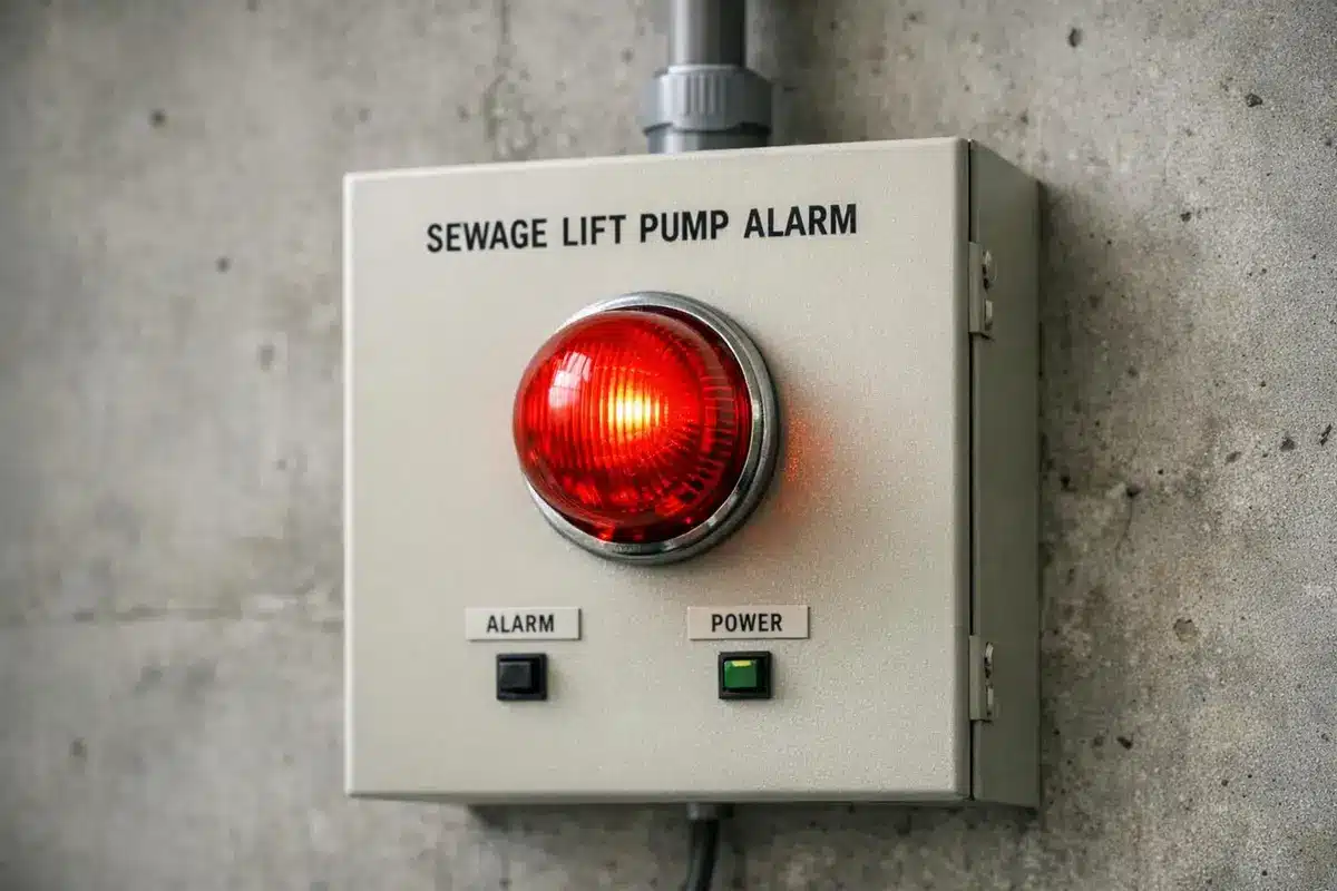 alarme pompe de relevage qui sonne